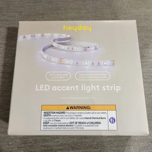 Heyday LED Light Strip 16 ft. length Kit Remote 14 Colors Music Mode - Picture 1 of 7