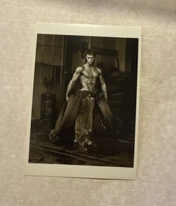 Fred with tires LA 1984 body shop series Herb Ritts postcard Oversized B&W - Picture 1 of 6