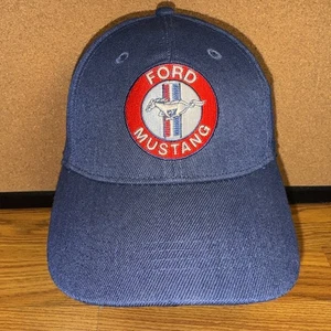 Ford Mustang Men's Hat Embroidered Mustang Pony Tri Logo Cap - Picture 1 of 6
