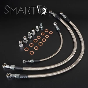 6AN Turbo Oil Water line kit  S14 S15 SR20DET  w/ Stock GT25R GT28R / Low Mount - Picture 1 of 3