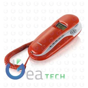BRONDI KENOBY CID LANDLINE PHONE DISPLAY CALLER ID RED WHITE - Picture 1 of 3