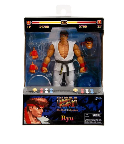 Jada Toys 6" Action Figure: Street Fighter "RYU" w/ Accessories Cover