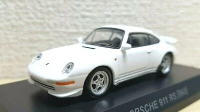 1/64 Kyosho PORSCHE 911 RS 993 BLANCO modelo de coche fundido a presión Foto 1 de 3