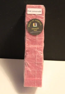 Pink Lemonade Cold Processed handmade soap loaf, 10 precut bars - Bild 1 von 6