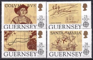 Guernsey 1992 Yvert #560/63 Europa CEPT Columbus se envía sin montar o nunca montado en muy buen estado - Imagen 1 de 1