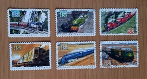 Complete Australia used stamp set: 1993 Popular Trains - Picture 1 of 1