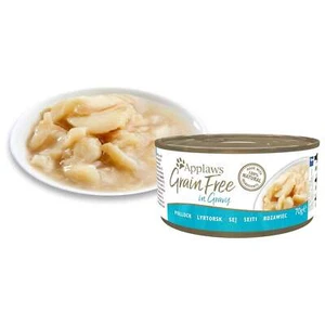 Applaws Pollock in Gravy Cat Food 70g Tins 24-Pack BBD 31/05/2024