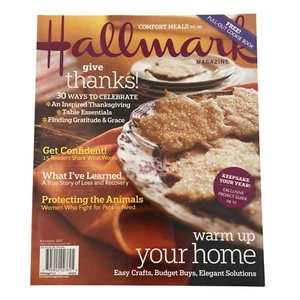 Hallmark Magazine November 2007 Fall Thanksgiving Recipes Home Decor Family - Picture 1 of 9