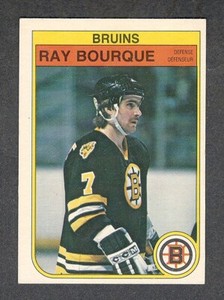 1982-83 RAY BOURQUE #7 EX-MT OPC Boston Bruins HALL OF FAME Star NHL Hockey Card