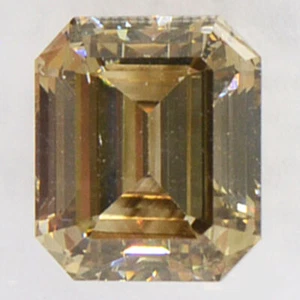 Emerald Cut Diamond Natural Fancy Brown Color Loose 1.37 Carat SI1 IGI Certified - Picture 1 of 5