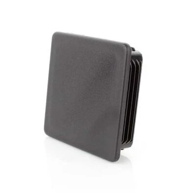 LOGISTSYSTEM Lamellenstopfen 45x45mm für Vierkantrohre Quadratstopfen Schwarz Endkappen