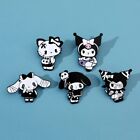 Kawaii Cute Sanrio Hello Kitty & Friends Dark Emo Goth Style Pin Badges