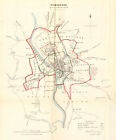 WORCESTER  borough/town plan. REFORM ACT. Worcestershire. DAWSON 1832 old map