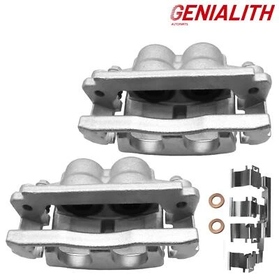 2x Front Brake Calipers w/ Bracket for Chevrolet Trailblazer GMC Envoy 2006-2009 - Image 1 of 4