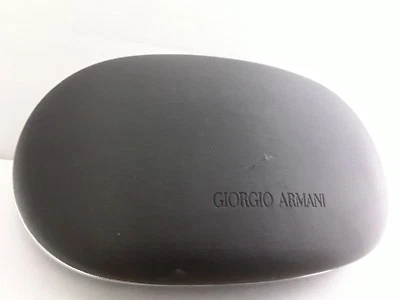 Auténtico estuche rígido para gafas Giorgio Armani negro y plateado Foto 1 de 4