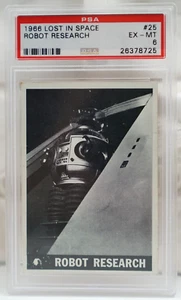 1966 Lost In Space #25 Robot Research SCI-FI Card PSA 6 EX-MT - Picture 1 of 2