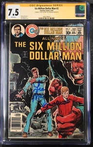 Six Million Dollar Man #2 CGC SS SIGNED Lee Majors Charlton 1976 Steve Austin - Picture 1 of 2