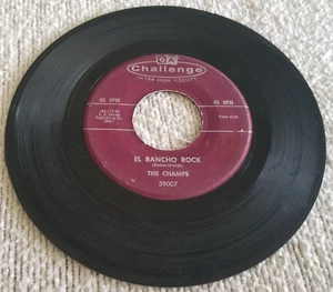 The Champs El Rancho Rock Record 45 RPM Single 59007 Challenge Records 1958 - Picture 1 of 4