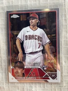 2023 Topps Chrome Update Corbin Carroll Rookie Debut #USC220 Arizona Dbacks ππ₯ - Picture 1 of 6