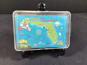 Florida The Sunshine State Plastic Coated City Sights Playing Cards Sealed New - Picture 1 of 4
