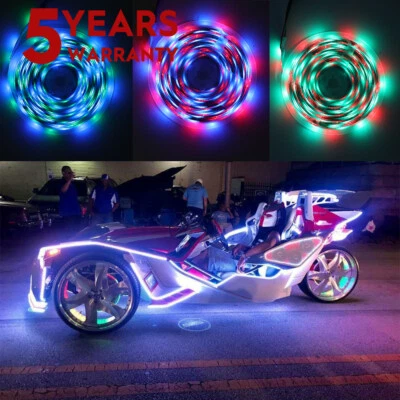 5M RGB﻿ Truck Cargo Bed Running Board Step LED Strip Light For Truck Pickup - Image 1 of 4