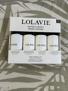 Lolavie Travel Set Restorative Shampoo Conditioner Detangler Leave In 2oz (#n4 - Picture 1 of 2