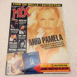 Pamela Andersson Baywatch Star Front Cover Vintage "MIX" Danish Magazine 1995