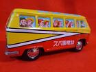 Ichiko Vintage Tin Toy Bus Friction Tinplate Retro Car