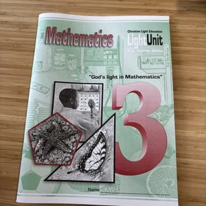 CHRISTIAN LIGHT UNIT 303 MATHEMATIK Schüler Arbeitsbuch ~ 3. Klasse Homeschool ~ NEU - Bild 1 von 2