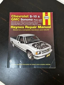Haynes Repair Manual 24071 Chevrolet S-10 & GMC Sonoma Pick-Ups 1994-2004. - Picture 1 of 9