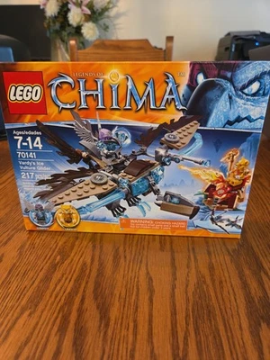 LEGO LEGENDS OF CHIMA: Vardy's Ice Vulture Glider (70141) Novo, lacrado de fábrica. - Imagem 1 de 4