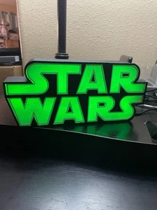 3D Printed Star Wars Logo Light Box LED lamp USB power multicolor lights - Picture 1 of 8
