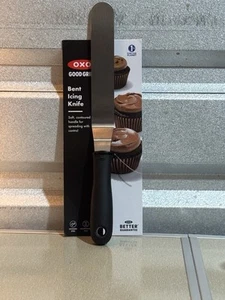 NEW OXO GOOD GRIPS BENT ICING KNIFE STAINLESS STEEL NON SLIP GRIP - Picture 1 of 2