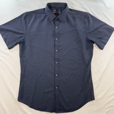 Rugby University Button Down Shirt Size Medium Navy Blue Men's - Image 1 of 4