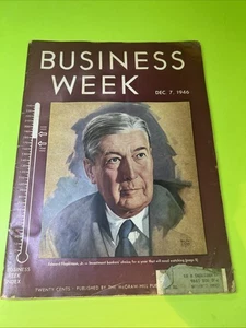Business Week Magazine December 1946 Edward Hopkinson Investment Banker 62 - Imagen 1 de 4