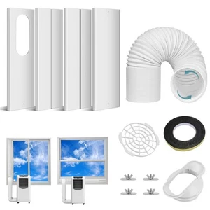Ninonly Portable Air Conditioner Window Vent Kit with 5.9" Exhaust Hose, Port... - Picture 1 of 7