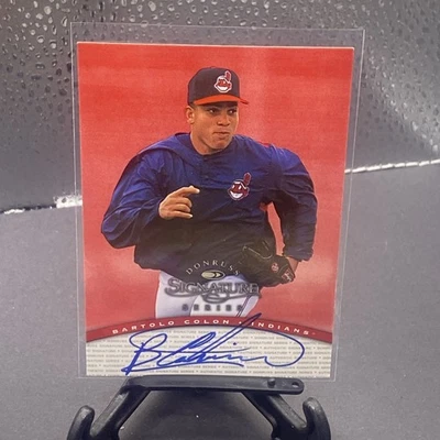 Donruss Signature Series 1997 Bartolo Colón en tarjeta autógrafo automático Foto 1 de 2