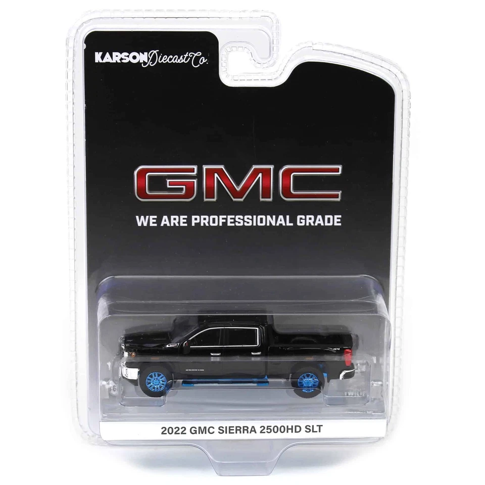 GMC Sierra 2500HD SLT Greenlight exclusivo 51561-A Blue Wheels Chase 1/64 2022 Foto 1 de 1