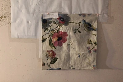 Lee JOfa Meadowood Bordado Floral con Pájaros Cantores Color Como Nuevo Varios Tamaños Foto 1 de 4