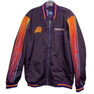 Chaqueta de bombardero nueva sin etiquetas NBA Phoenix Suns El Valle para hombre XL bordada cremallera completa logotipo Foto 1 de 4