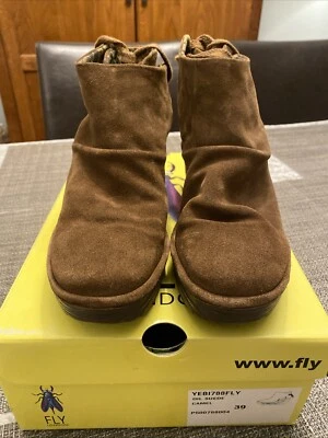 Fly London Oil Suede Camel Boot YEB1788FLY. Women’s Size 39 - Image 1 of 4