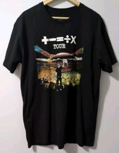 2023 Authentic Ed Sheeran Mathematics America Tour T-Shirt Black Large *DEFECT - Picture 1 of 6