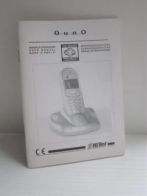 Libretto Istruzioni d'Uso-Hi Tel Ouno-Telefono Cordless-Solo Manuale di Utilizzo - Immagine 1 di 4