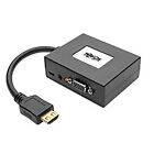 Tripp P131-06N-2VA-U   HDMI to VGA and Audio Adapter - 6 in. (15.2 cm) - Black -