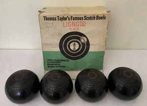Thomas Taylor & Jaques Vintage Lawn Bowls x 4 - Size 4 15/16 - Bild 1 von 15