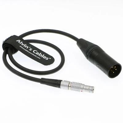 XLR 4 Pin Male to 2 Pin Male Cable for Teradek Bolt Pro 2000 ARRI Cameras - Image 1 of 3