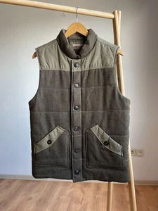 Jeremiah Wool Tweed Wax Padded Vest Size M - Picture 1 of 9