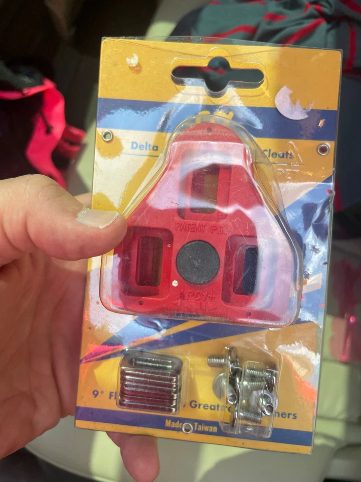 Botines de bicicleta de carretera LOOK Delta - rojo flotador de 9° grados - nuevos Foto 1 de 4