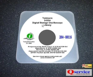 Tektronix TEK 2430A OPRS+GPIB+PROGR+BENUTZERHANDBÜCHER CD mit kompletten A3-Diagrammen - Bild 1 von 1