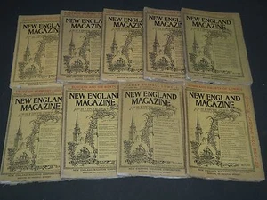 1891 NEW ENGLAND MAGAZINE LOT OF 9 ISSUES - NICE ILLUSTRATIONS & ADS - WR 169 - Picture 1 of 11
